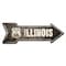 Signmission Illinois 66 2 Arrow Decal Funny Home Decor 24in Wide D-A-8-999803 - alternate 1